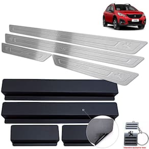 Soleira Aço Inox Peugeot 2008 2020 2021 Prata Baixo Relevo