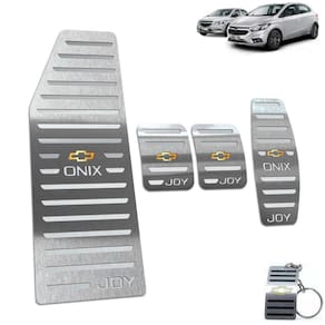 Descanso E Pedaleira Manual Onix Joy 2013 A 2020 Prata