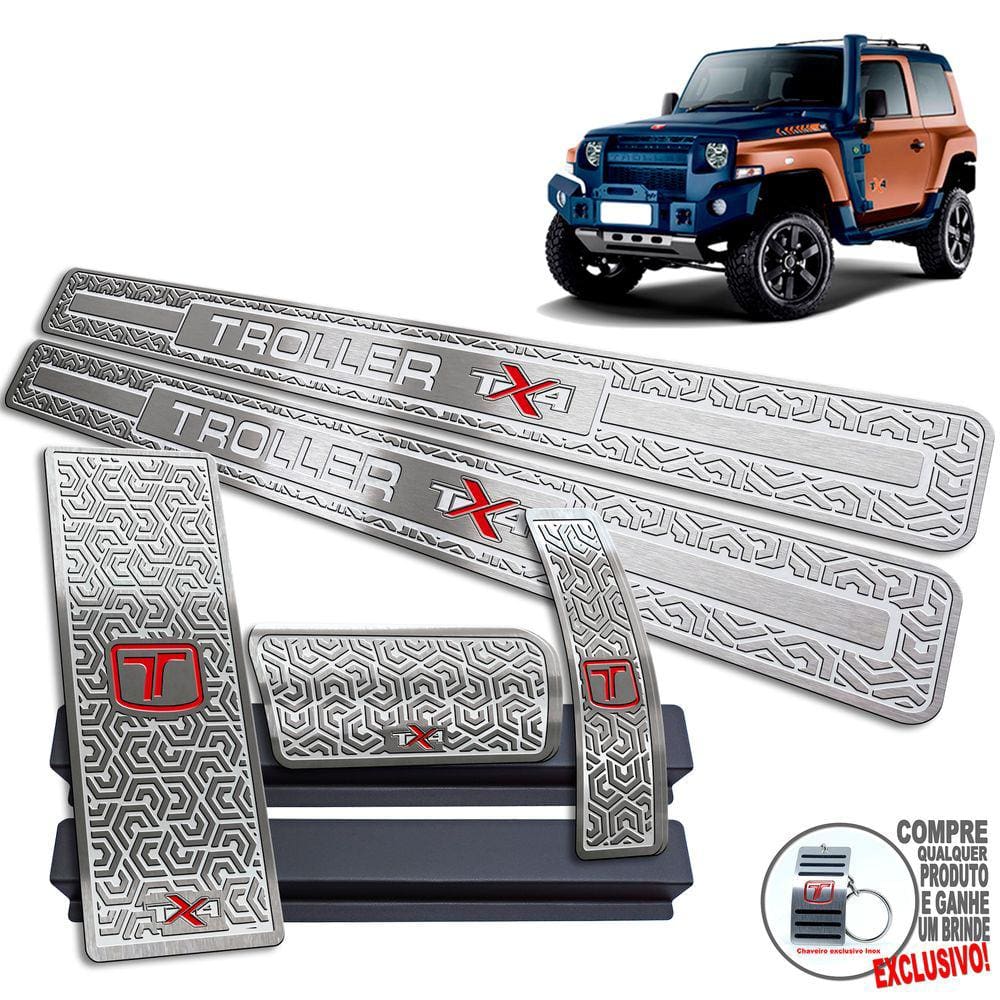 Descanso Pedaleira Soleira Baixo Relevo TX4 2020 2021 2022