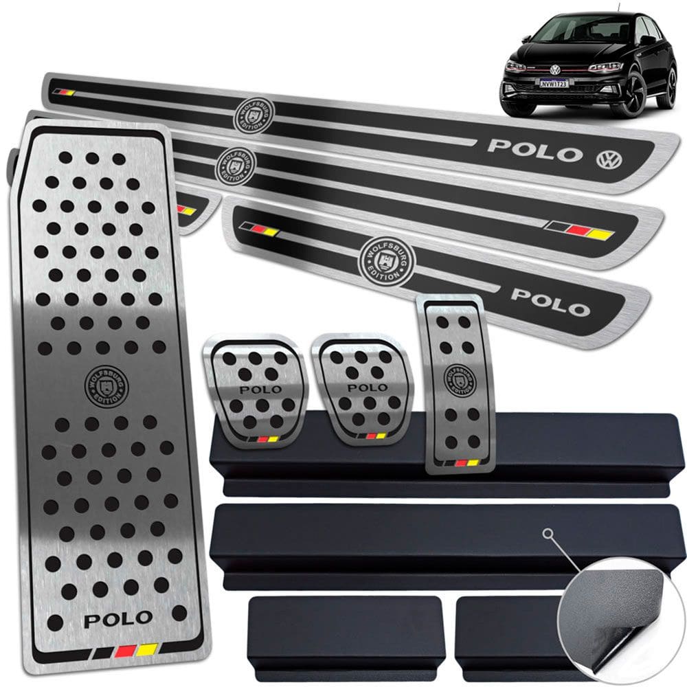 Descanso Pedaleira Manual Soleira Polo Wolfsburg Preto