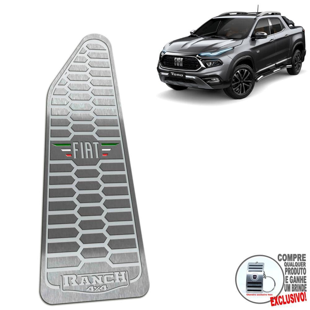 Descanso de Pé Aço Inox Fiat Toro Ranch 2022/...