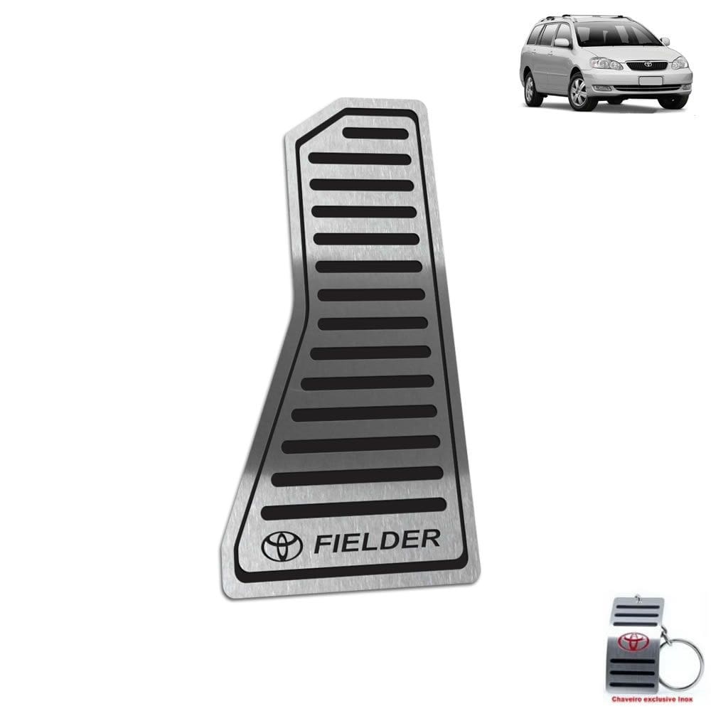 Descanso De Pé Aço Inox Preto Toyota Fielder 2005 A 2008