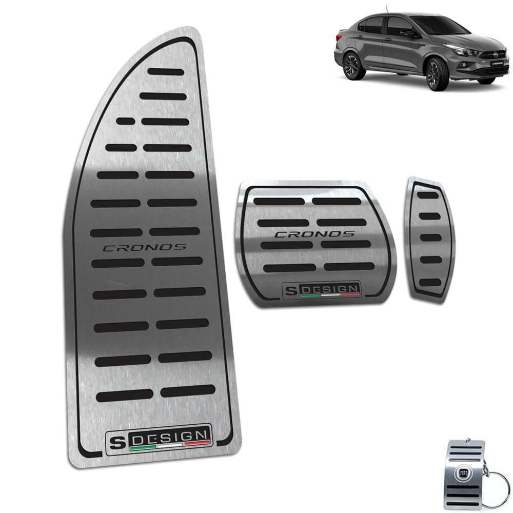 Descanso Pedaleira Automático Fiat Cronos S- Design Preto