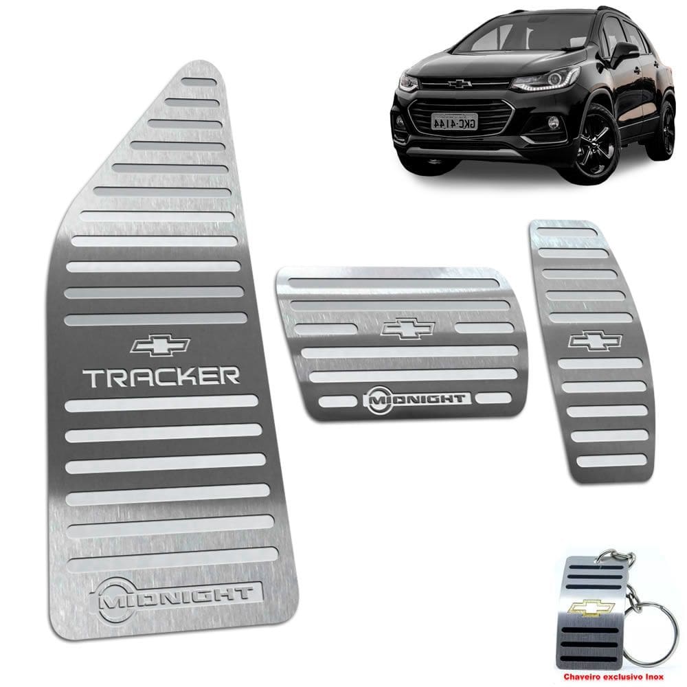 Descanso de Pé + Pedaleira Chevrolet Tracker Midnight Prata