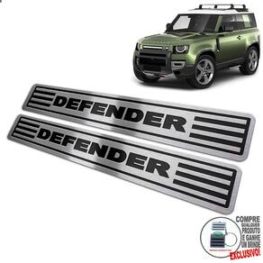 Soleira Land Rover Defender 2020 2021 Preto Baixo Relevo
