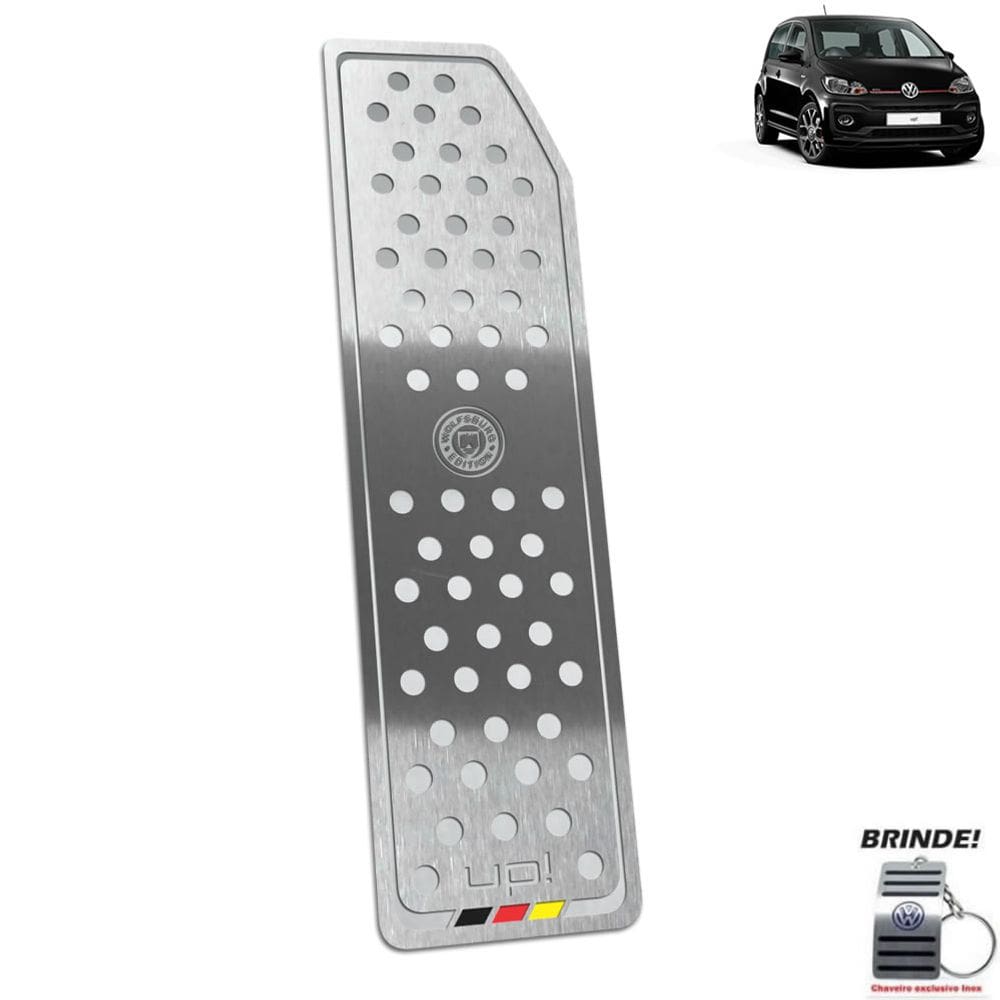Descanso De Pé Gravação Em Prata Volksawagen Up Wolfsburg Ed