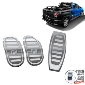Pedaleira Manual Em Aço Inox Fiat Strada Mopar