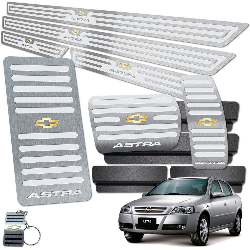 Descanso Pedaleira Automático Soleira Astra 4 Portas Prata