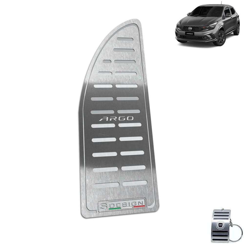 Descanso de Pé Em Aço Inox Fiat Argo S-Design