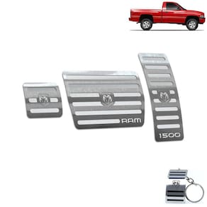 Pedaleira Automático Dodge Ram 1500 1994 A 2001 Prata