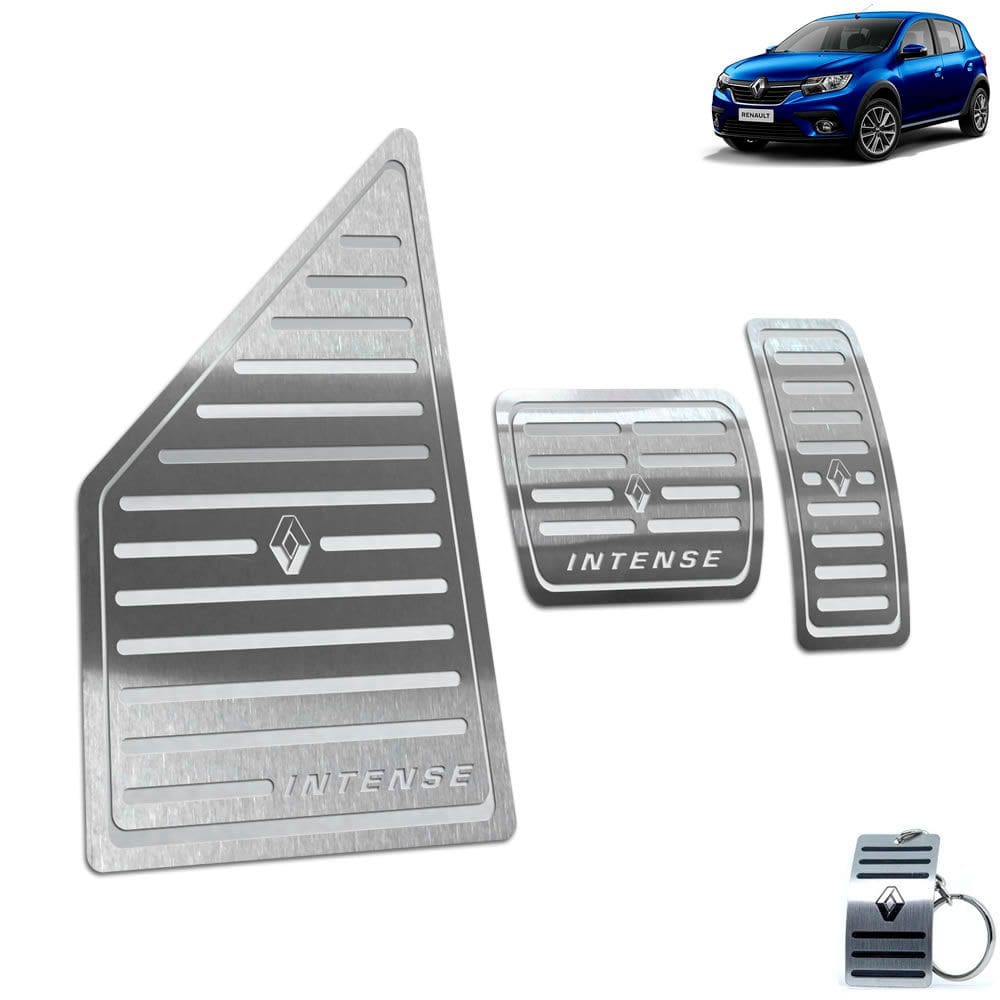 Descanso + Pedaleira Automático Sandero Intense Prata