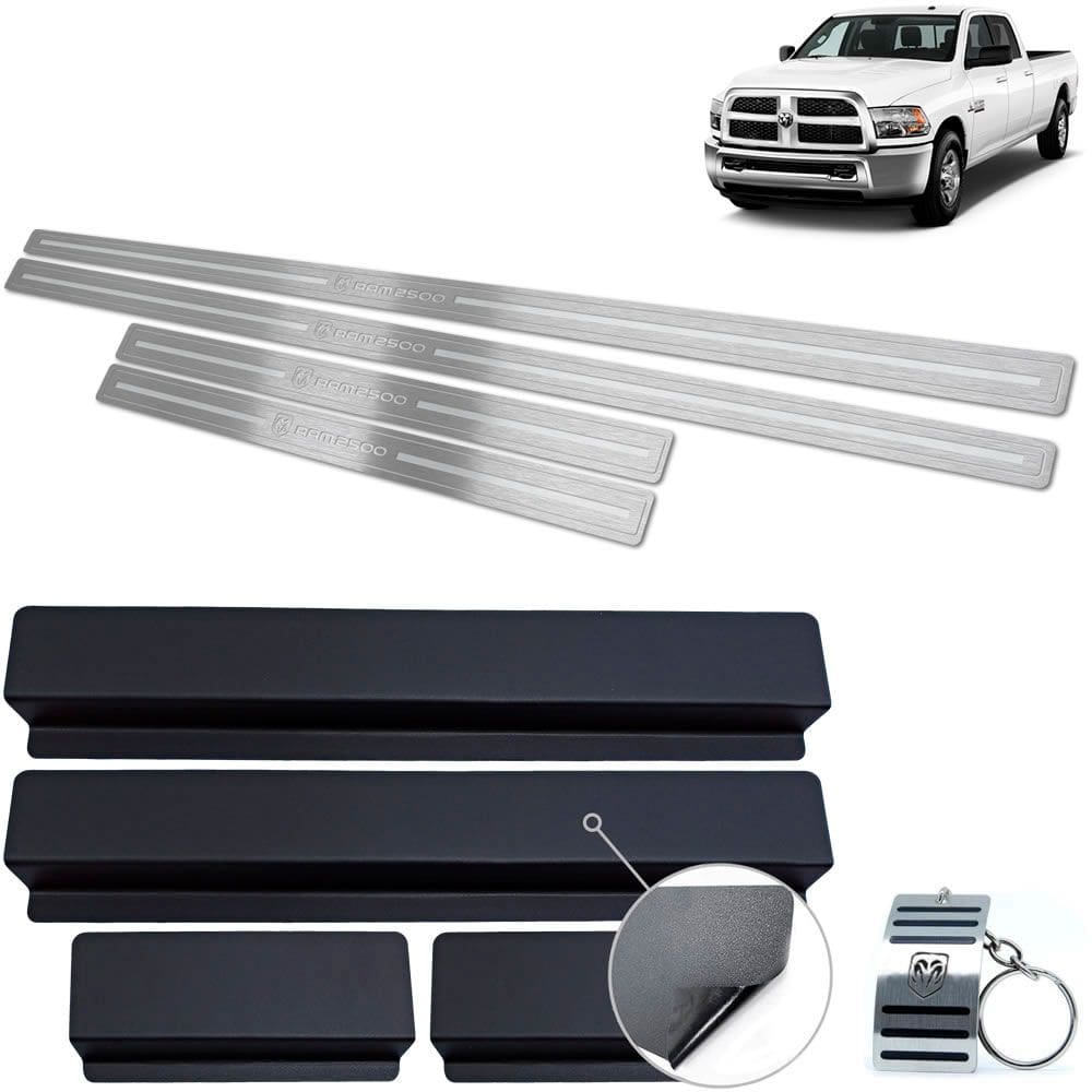 Soleira Dodge Ram 2500 2012 A 2017 Prata Baixo Relevo