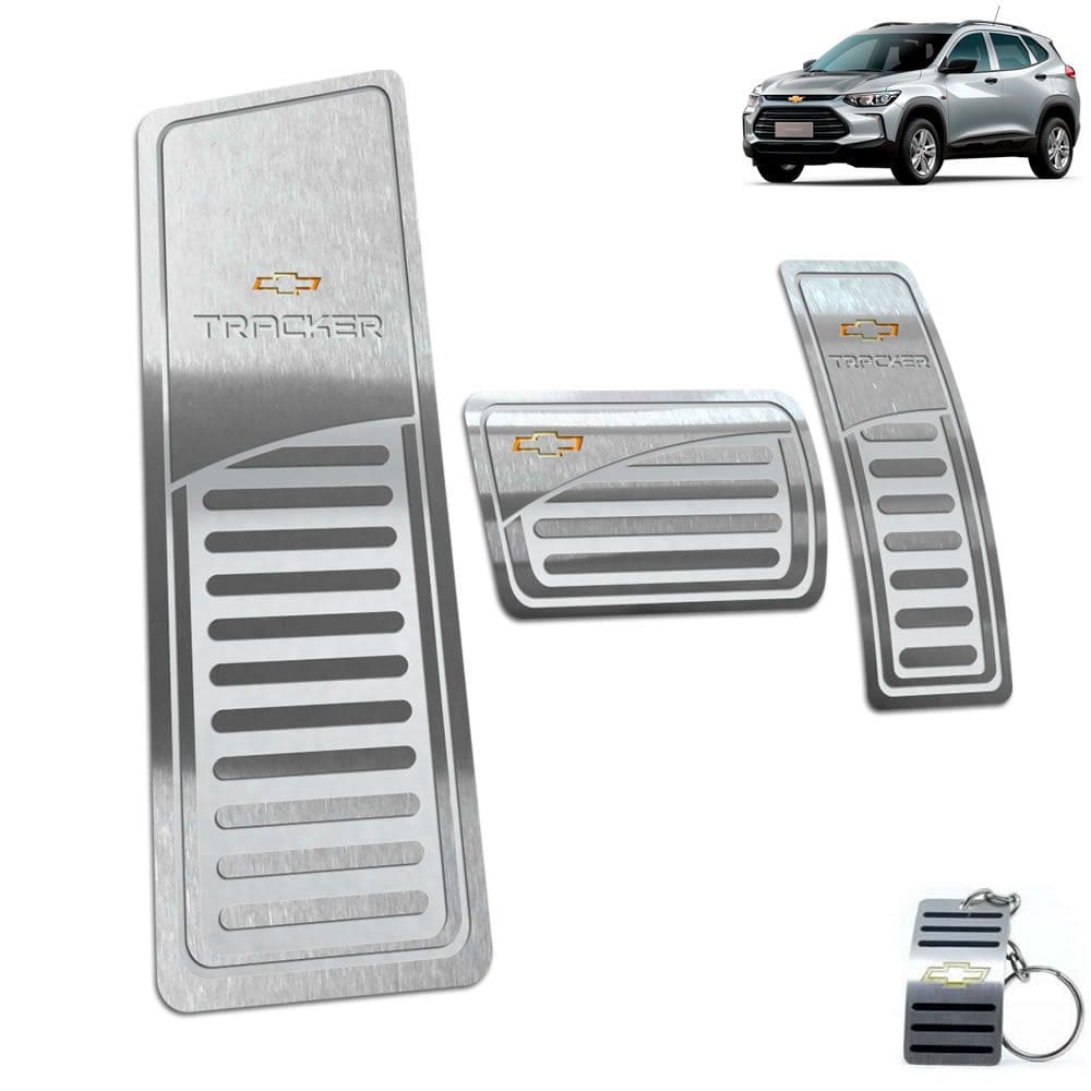 Descanso + Pedaleira Automático Chevrolet Tracker 2020 Prata