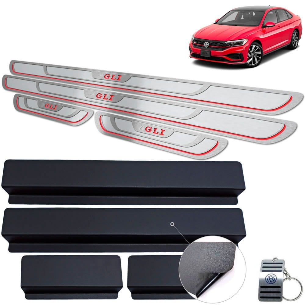 Soleira de Porta Volkswagen Jetta Gli 2019 Em Aço Inox
