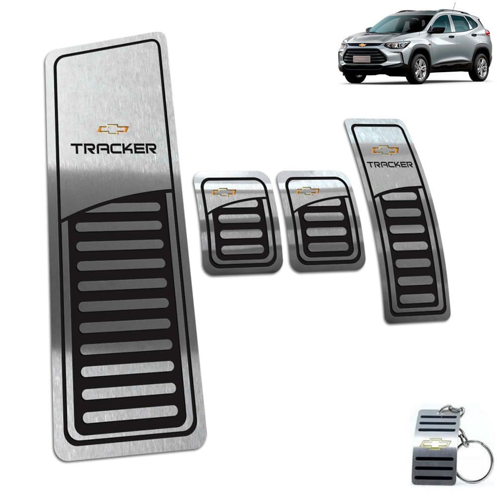 Descanso + Pedaleira Manual Chevrolet Tracker 2020 Preto