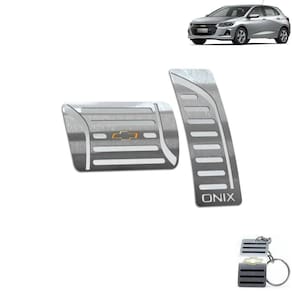 Pedaleira Automático Chevrolet Onix 2020 Prata