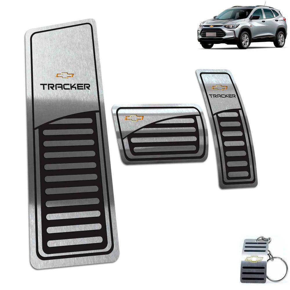 Descanso + Pedaleira Automático Chevrolet Tracker 2020 Preto