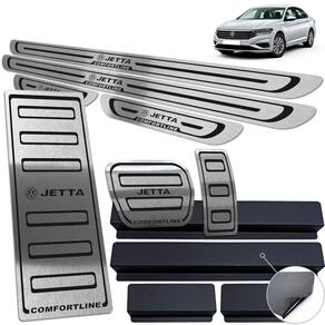 Soleira Pedaleira Descanso Jetta Comfortline Em Aço Inox