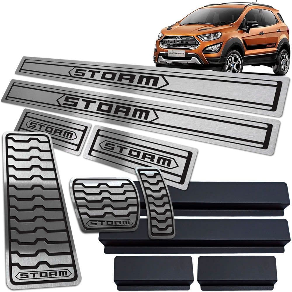Soleira Descanso Pedaleira Preto Ecosport Storm 2018 A 2020