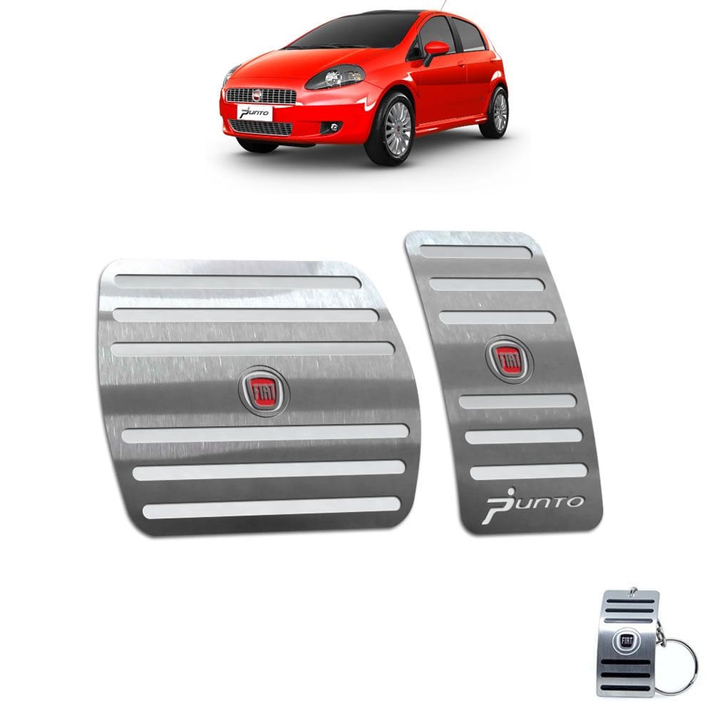 Pedaleira Automático Aço Inox Punto 2007 A 2012