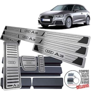 Pedaleira Aut Soleira Descanso Preto Audi A3 2017 A 2021