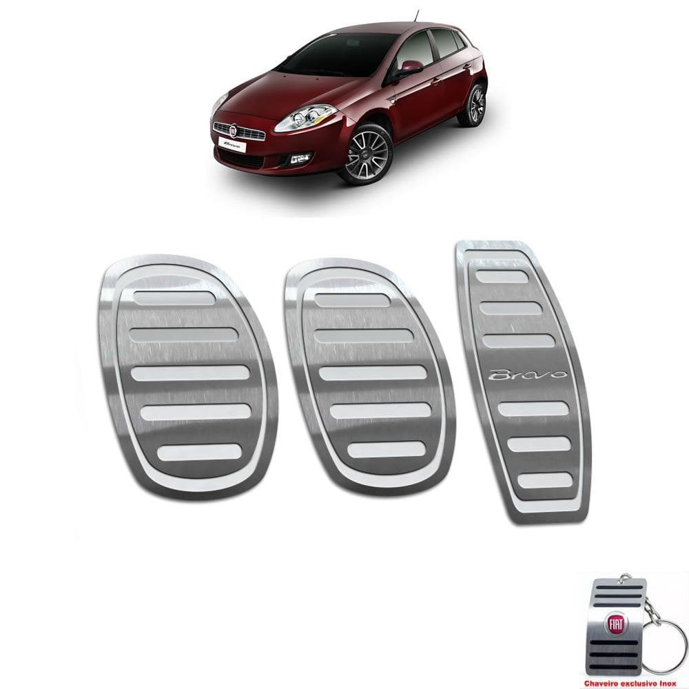Pedaleira Manual Em Inox Fiat Bravo 2011 A 2016