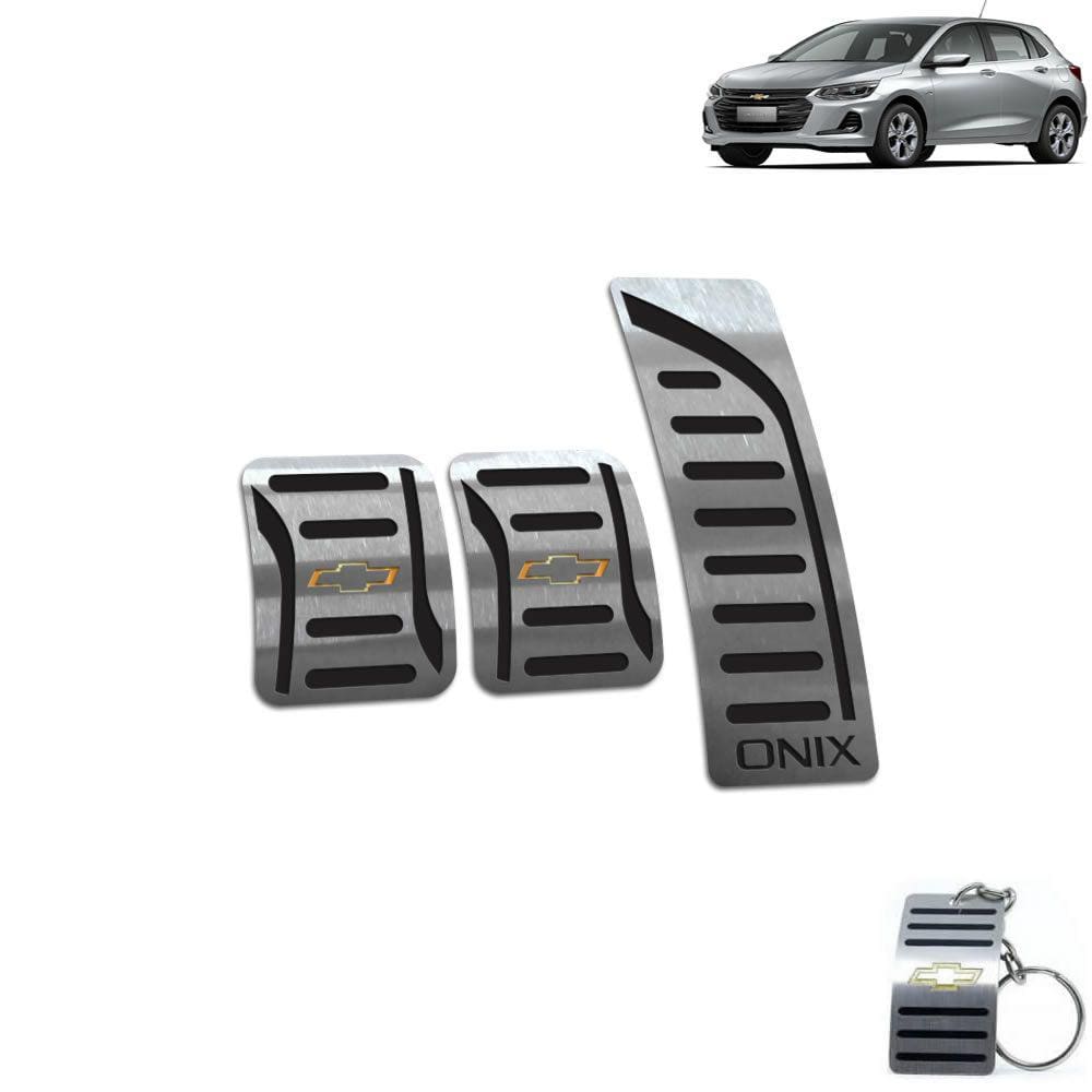 Pedaleira Manual Chevrolet Onix 2020 Preto