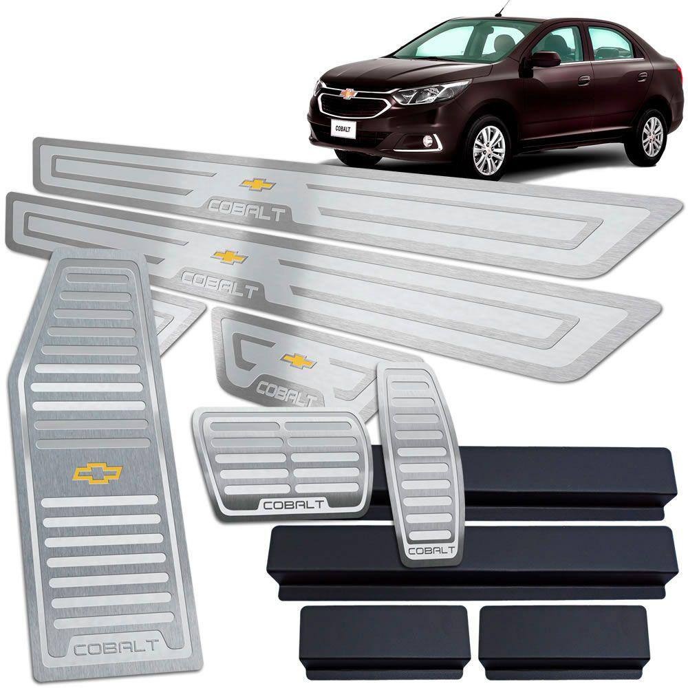 Descanso Soleira Pedaleira Automático Prata Chevrolet Cobalt