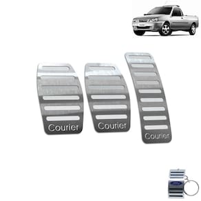 Pedaleira Manual Ford Courier 1997 a 2013 Aço Inox