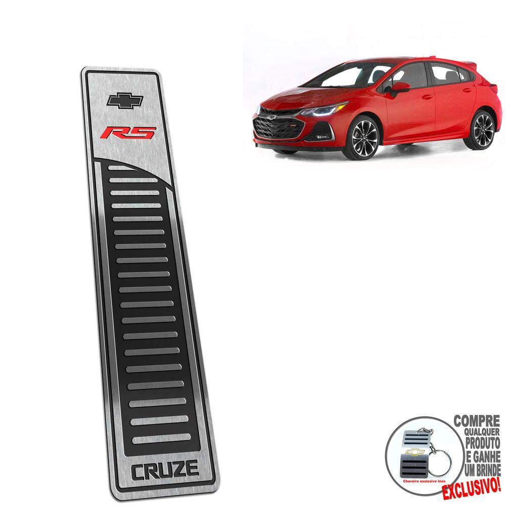 Descanso De Pé Aço Inox Chevrolet Cruze Rs 2017 A 2022