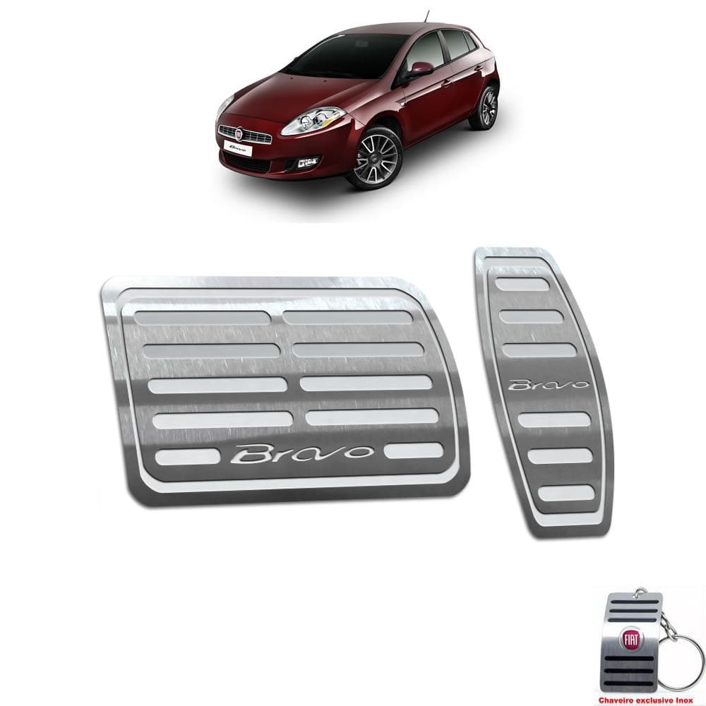 Pedaleira Automático Em Inox Fiat Bravo 2011 A 2016