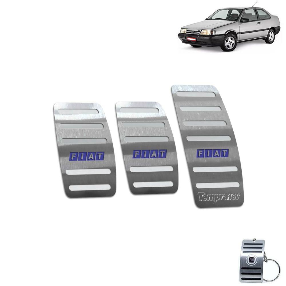 Pedaleira Manual fiat Tempra 1992 A 1999 Aço Inox