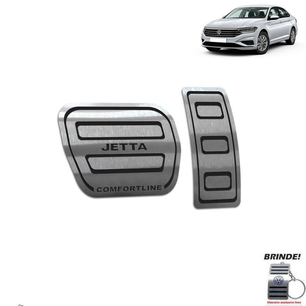 Pedaleira Automático Volkswagen Jetta Comfortline Inox Preto