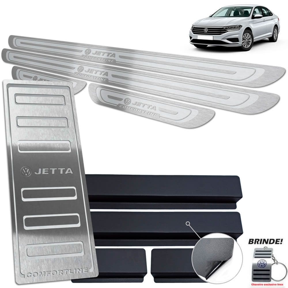 Descanso + Soleira Volkswagen Jetta Comfortline Inox Prata