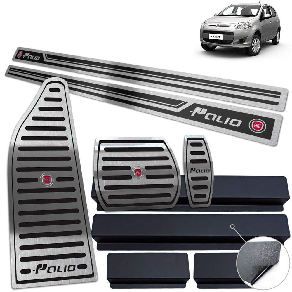Descanso Pedaleira Auto Soleira Preto Fiat Palio 2012 A 2017