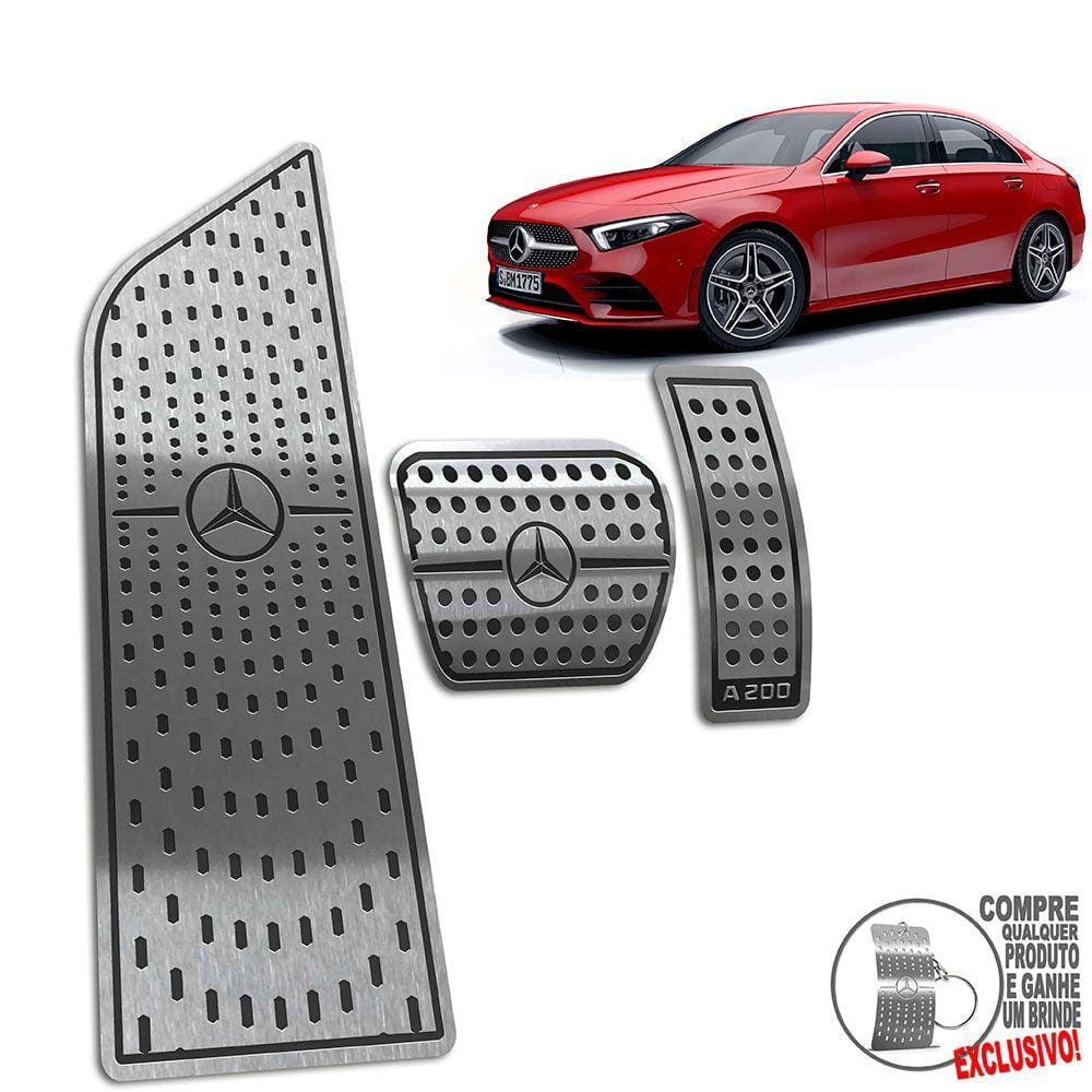 Descanso Pedaleira Automático Mercedes A200 2019 2022 Preto