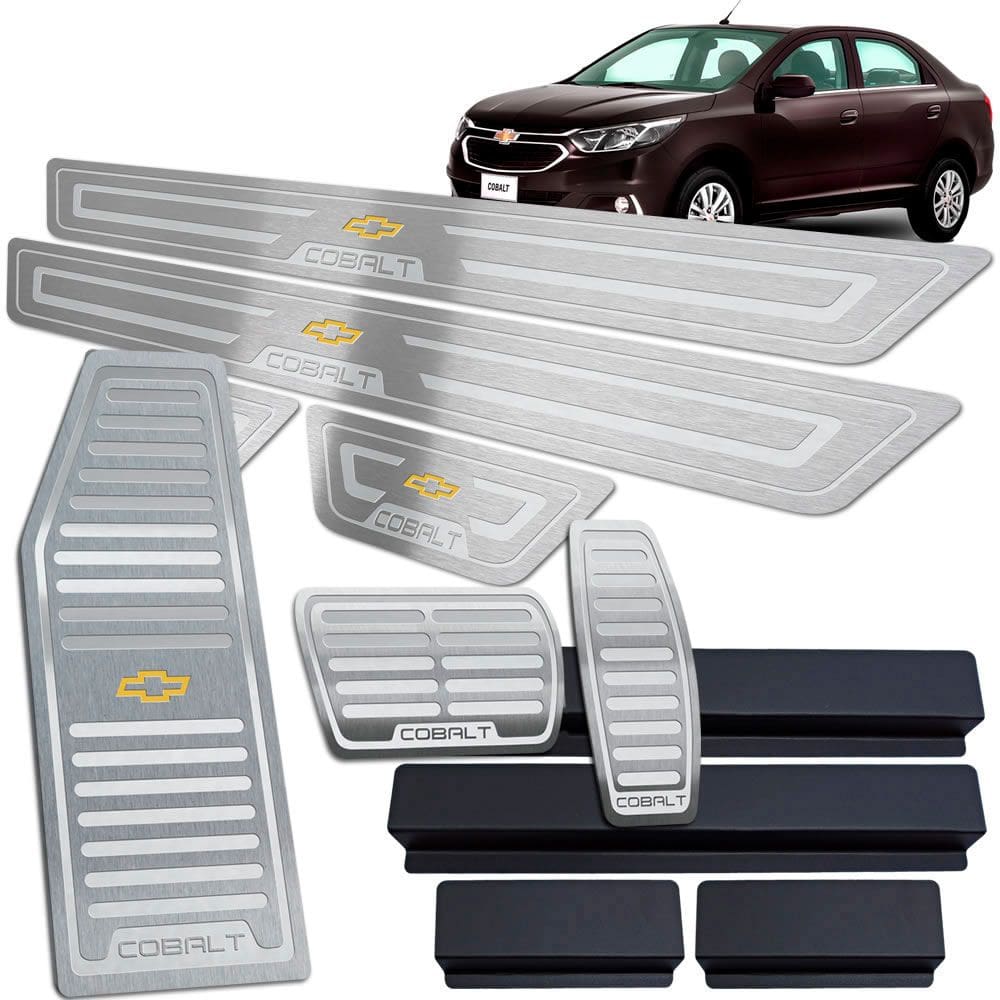 Descanso Pedaleira Automático Soleira Chevrolet Cobalt Prata