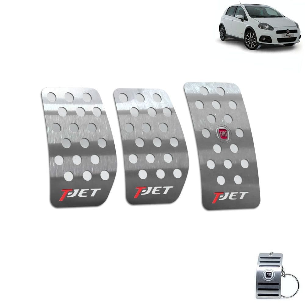 Pedaleira Manual Aço Inox Fiat Punto T-Jet 2007 A 2012