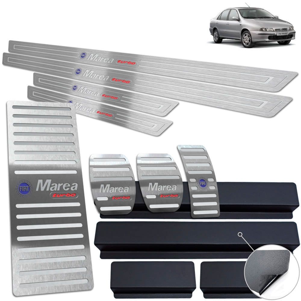 Soleira Pedaleira Descanso Marea Turbo 1998 A 2007 Prata