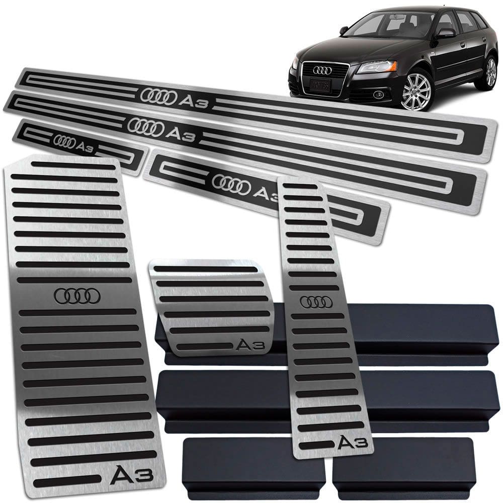Soleira Pedaleira Descanso Audi A3 Automático 2007 13 Preto