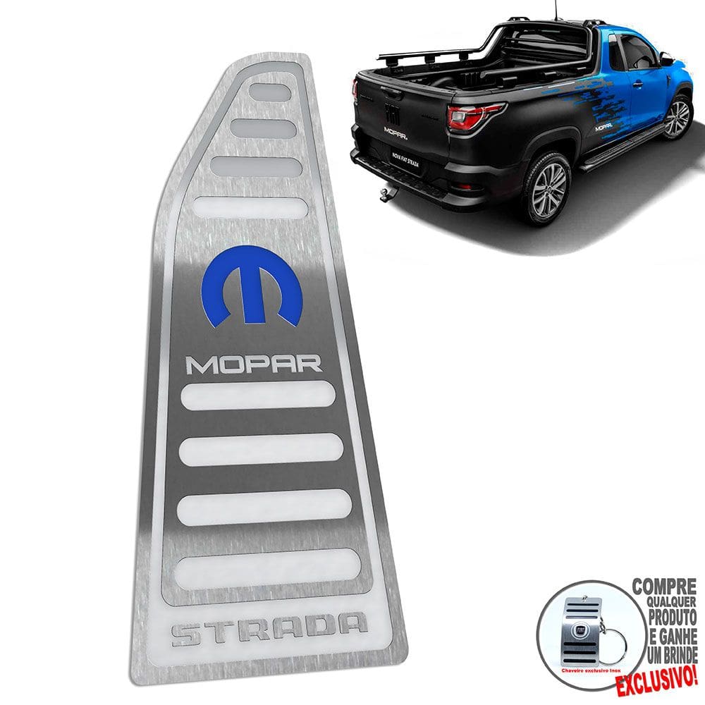 Descanso De Pé Em Aço Inox Fiat Strada Mopar