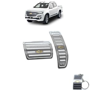 Pedaleiras Em Aço Inox S10 2017 A 2020 Automático Prata
