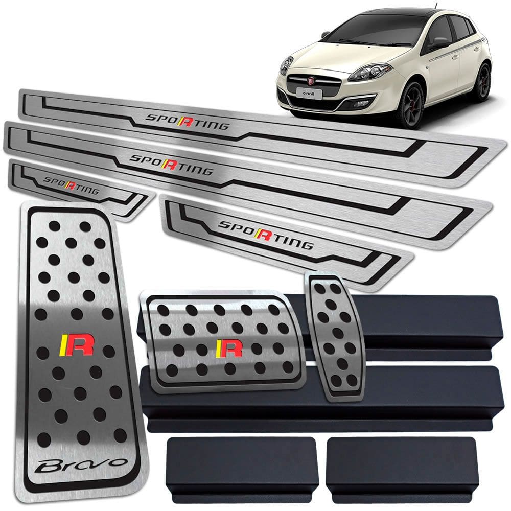 Descanso Soleira Pedaleira Auto Preto Bravo Sporting 2012 16