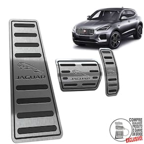 Descanso + Pedaleira Jaguar E-Pace 2018 A 2020 Preto