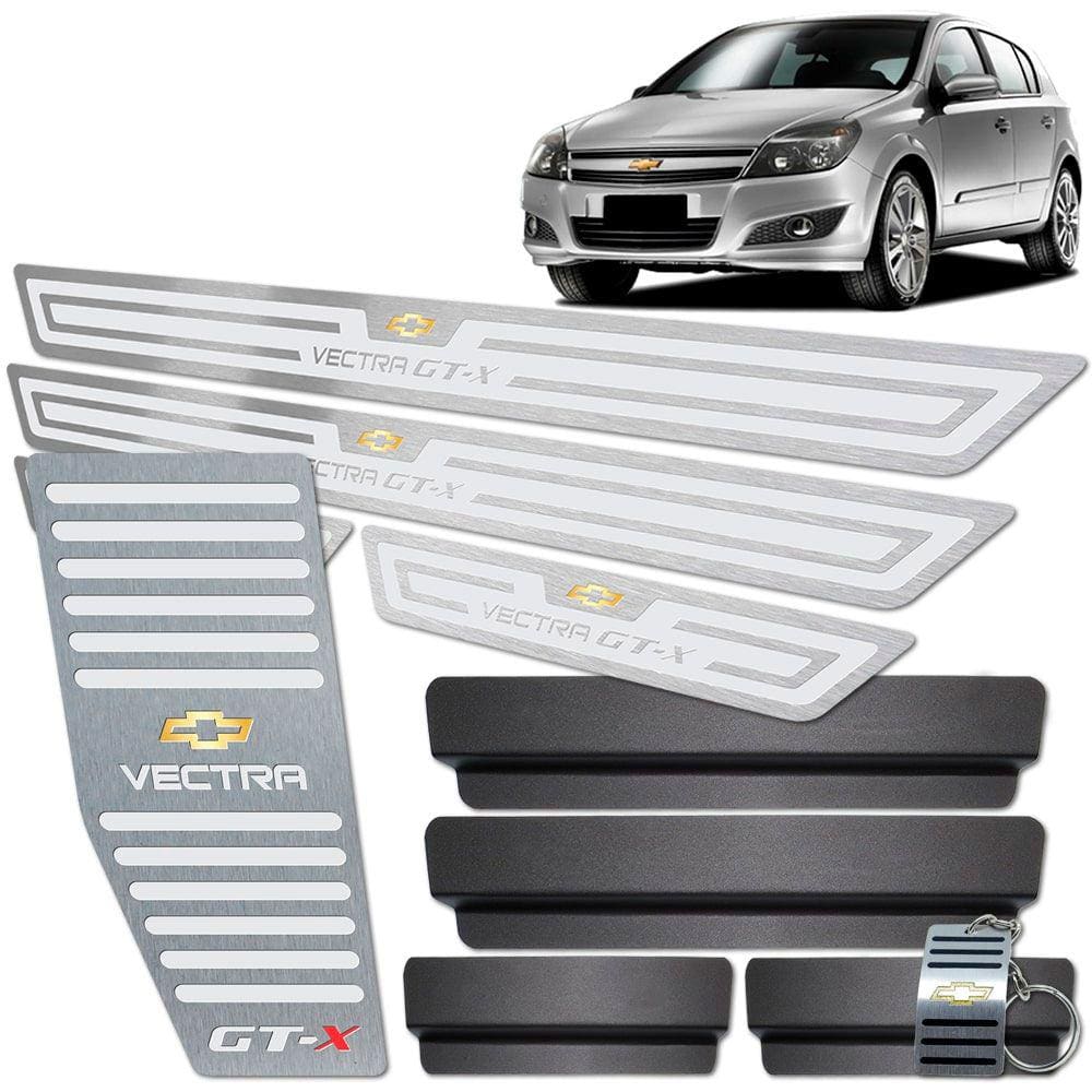Descanso Soleira Vectra Gt-X 2008 A 2011 Prata Alto Relevo