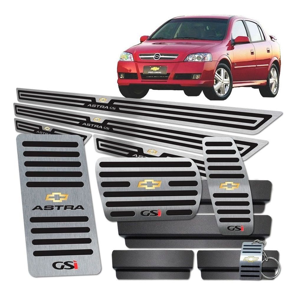 Descanso Soleira Pedaleira Automático Astra Gsi Preto