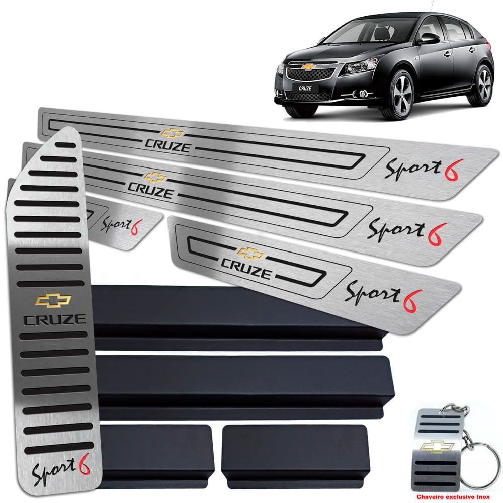 Descanso Soleira Preto Baixo Relevo Cruze Sport6 2012 A 2016