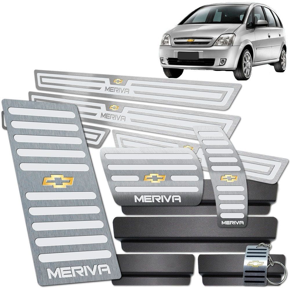 Descanso Soleira Pedaleira Manual Chevrolet Meriva Prata