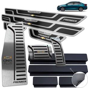 Descanso Pedaleira Soleira Onix Plus Premier 2020 Preto