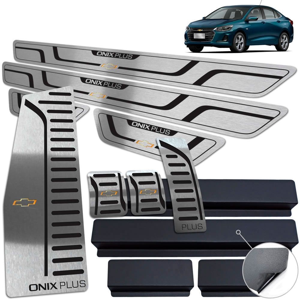 Descanso Soleira Pedaleira Manual Preto Onix Plus 2020